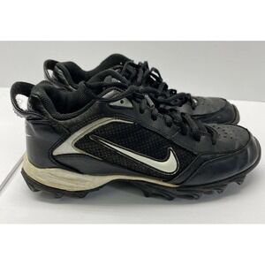 Nike Landshark  Football Cleats Size 4Y| Black & White Sneaker Shoes